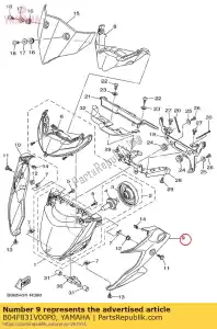 yamaha B04F831V00P0 ficar, farol 1 - Lado inferior