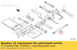 Here you can order the wire, helmet set from Honda, with part number 77236KAZ780: