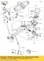 430260012, Kawasaki, boné de freio kawasaki gtr  c a e 1400gtr abs zg1400 kact 1400 , Novo