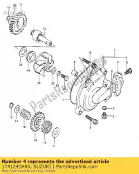 case, w / p innerlijke van Suzuki, met onderdeel nummer 1741240A00, bestel je hier online: