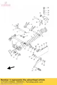 yamaha 1UY185130000 horquilla, turno 3 - Lado inferior