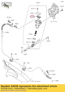 kawasaki 430281092 membrane kx125-m1 - La partie au fond