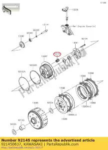 Kawasaki 921450637 primavera - Lado inferior