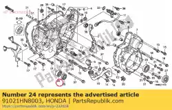 Aqui você pode pedir o rolamento, agulha, 25x37x17 em Honda , com o número da peça 91021HN8003: