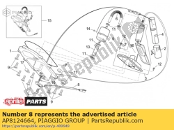 Aprilia AP8124664, Fiação da bomba de combustível, OEM: Aprilia AP8124664