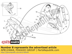 aprilia AP8124664 cablaggio pompa carburante - Il fondo