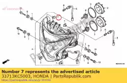 moer, achterlichtmontage van Honda, met onderdeel nummer 33713KC5003, bestel je hier online:
