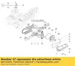 Aqui você pode pedir o anel de vedação o-ring em Piaggio Group , com o número da peça B015449: