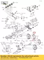 181100166, Kawasaki, t?umik ko?cowy nadwozia zx1400fef kawasaki  zzr 1400 2014 2015 2016 2017 2018 2019 2020 2021, Nowy