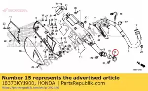 Honda 18373KYJ900 opaska, t?umik - Dół