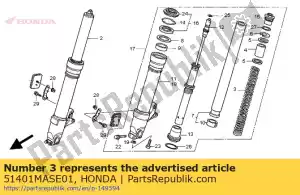 Honda 51401MASE01 primavera, fr. tenedor - Lado inferior