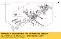 43105MV9018, Honda, pad comp, un rr honda cb cbr 600 750 1991 1992, Nuevo