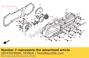 Honda 28243GF8000 gear,starter idle - Bottom side