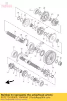 5S7171410000, Yamaha, ingranaggio, 4 ° pignone yamaha xvs 950 2009 2010, Nuovo