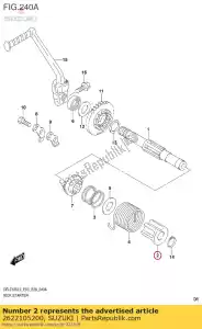 Suzuki 2622105200 guide,kick shaf - Bottom side