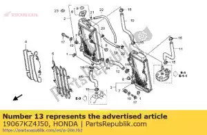 Honda 19067KZ4J50 slang d, water - Onderkant