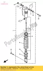 Here you can order the shock absorber assy, rear from Yamaha, with part number 4DB222101000: