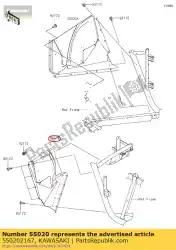 Here you can order the 01 guard,1piece,lh from Kawasaki, with part number 550202167: