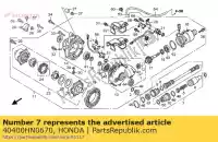 40400HN0670, Honda, conjunto de eje, fr pro honda trx450fe fourtrax foreman es 450 , Nuevo