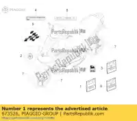 673526, Piaggio Group, Kit de spoiler et étiquette de véhicule 