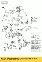 110531812, Kawasaki, bracket,seat kawasaki er6n  d a er6f b kle versys er650 c ex650 er 6f abs 6n 650 , New