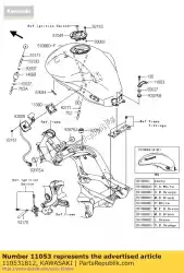 Aquí puede pedir soporte, asiento de Kawasaki , con el número de pieza 110531812: