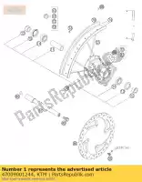 47009001244, KTM, ruota anteriore et 85 sx 17 '06 ktm sx xc 85 2006 2007 2008 2009 2010 2011, Nuovo