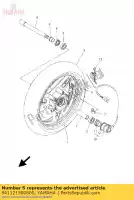 941121500800, Yamaha, band (120 / 70r15m / c 56h bt011f) yamaha xp 500 2008 2009 2010 2011 2013 2014, Nieuw