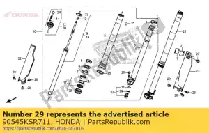 honda 90545KSR711 lavadora especial - Lado inferior