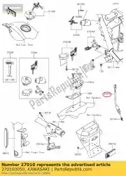 Qui puoi ordinare interruttore, freno posteriore vn900b6f da Kawasaki , con numero parte 270100050: