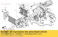 35250HN4670, Honda, interruptor conjunto, termostato honda trx450fe fourtrax foreman es trx400fa rancher at trx500fa foretrax rubicon rubican trx500fe trx500fpa wp 450 400 500 , Nuevo