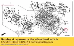 Qui puoi ordinare guarnizione, testata da Honda , con numero parte 12251MFL003: