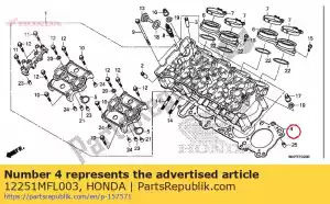 honda 12251MFL003 pakking, cilinderkop - Onderkant