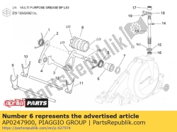 Aprilia AP0247900, Espaciador, OEM: Aprilia AP0247900