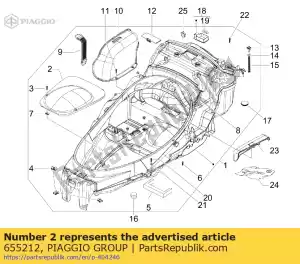 Piaggio Group 655212 hoes - Onderkant