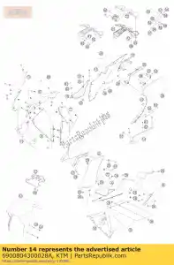ktm 6900804300028A pokrywa boczna l / s wh. skarp. rc8 - Dół