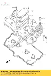 Qui puoi ordinare coperchio, cilindro da Suzuki , con numero parte 1117126E01: