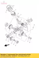 5HHWE1412000, Yamaha, manivela subassy 1 yamaha  tt r 125 2008 2009 2010 2011 2012 2013 2015 2016 2017 2018 2019 2020, Novo