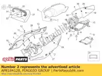 AP8184128, Piaggio Group, Lh carénage arrière. blanc aprilia  rsv rsv tuono 1000 2006 2007 2008 2009, Nouveau