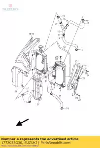 suzuki 1772035G30 radiateur comp, w - La partie au fond