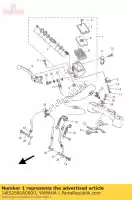 1WS2580A0000, Yamaha, master cylinder sub assy 2 yamaha mt 700 2014 2015 2016, New