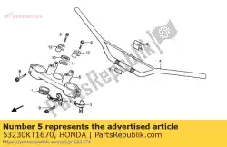 Here you can order the no description available at the moment from Honda, with part number 53230KT1670: