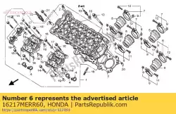 band a, isolator van Honda, met onderdeel nummer 16217MERR60, bestel je hier online: