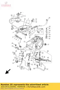 yamaha 2GV243120000 tubo 2 - Lado inferior