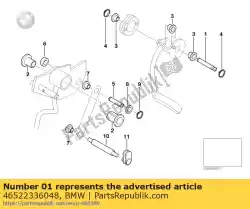 Here you can order the pin from BMW, with part number 46522336048: