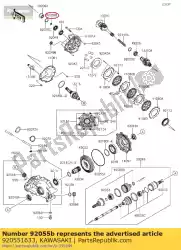 Here you can order the ring-o,bevel from Kawasaki, with part number 920551633: