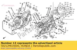 Aqui você pode pedir o borracha comp, montagem em Honda , com o número da peça 50212MCH000: