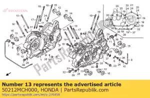 Honda 50212MCH000 borrador de goma, montaje - Lado inferior