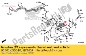 honda 90501KGB610 colarinho, r. fr. cobrir - Lado inferior