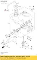 4448640200, Suzuki, braçadeira, linha de combustível suzuki  dr z 250 400 2000 2001 2002 2003 2004 2005 2006 2007 2009 2017 2018 2019, Novo